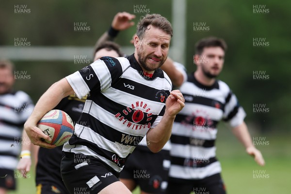 020526 - Ogmore Vale v Pontyclun - Admiral National League 4 East Central -  action between Ogmore Vale RFC and Pontyclun RFC (in white/black)