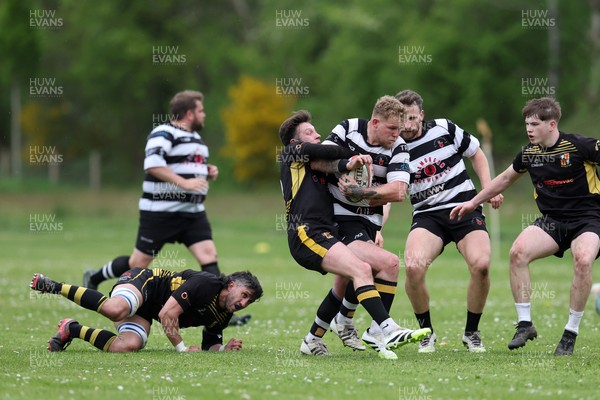 020526 - Ogmore Vale v Pontyclun - Admiral National League 4 East Central -  action between Ogmore Vale RFC and Pontyclun RFC (in white/black)