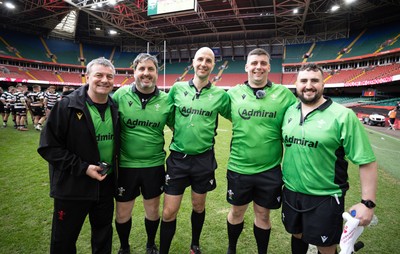 190426 - Pontyclun v Llangadog, Mens Division 4 Cup Final - Pontyclun celebrate after winning the final
