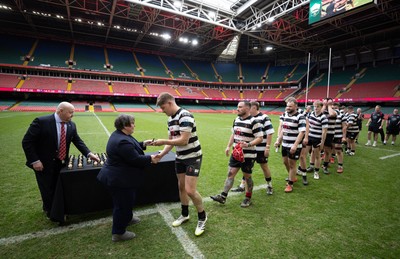 190426 - Pontyclun v Llangadog, Mens Division 4 Cup Final - Pontyclun receive their medals