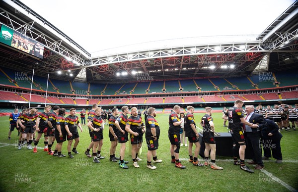 190426 - Pontyclun v Llangadog, Mens Division 4 Cup Final - Llangadog receive their medals