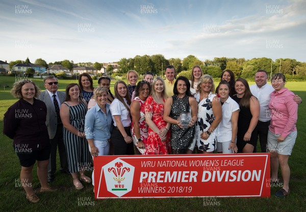 270719 - Pontyclun Women's RFC, winners of the Women's Premier League Title trophy