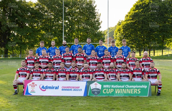 250523 - Pontypool RFC team at Pontypool Park ahead of being presented with the Admiral Championship League trophy 