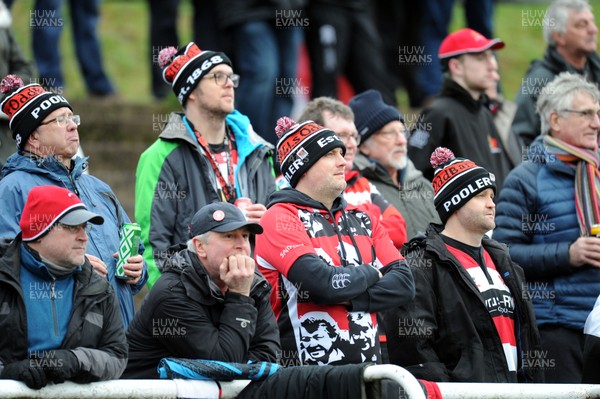 270118 - Pontypool v Carmarthen Quins - WRU National Cup -  Fans