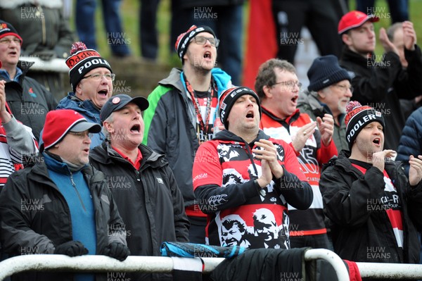 270118 - Pontypool v Carmarthen Quins - WRU National Cup -  Fans