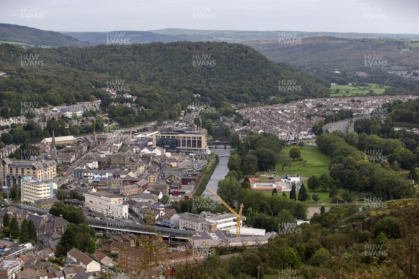 100920 - Picture shows general views of Pontypridd, Rhondda Cynon Taff in South Wales The area is at risk of entering a local lockdown due to an increase in Covid-19 cases