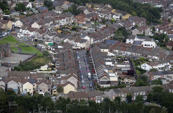 100920 - Picture shows general views of Pontypridd, Rhondda Cynon Taff in South Wales The area is at risk of entering a local lockdown due to an increase in Covid-19 cases