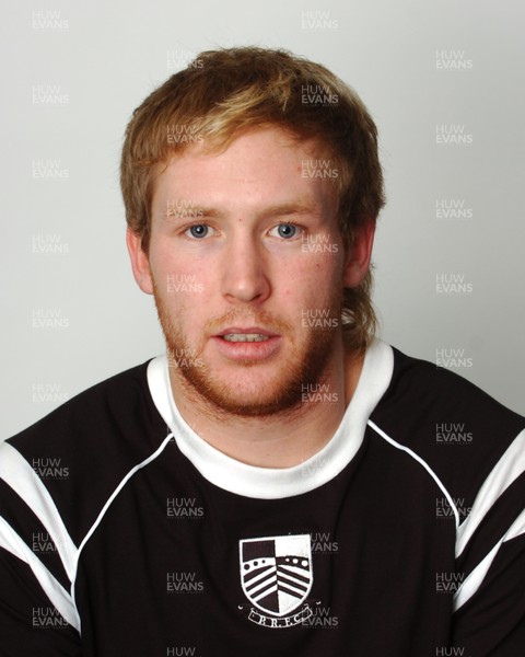 Pontypridd RFC  2007 - 2008 squad Neil Burnett 