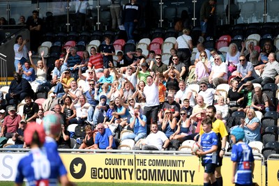 210525 - Pontypridd Schools v Bridgend - WSRU Junior Group - U11’s DC Thomas Cup Final - Bridgend friends and family cheer on their team