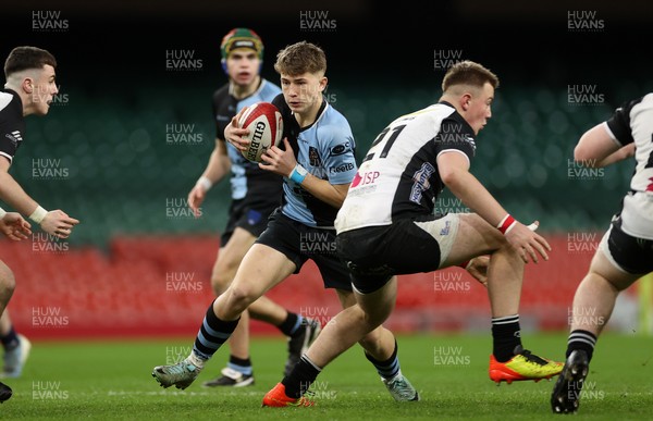 101224 - Pontypridd Schools v Cardiff Central Schools - Dewar Shield - Finley Britton of Cardiff Central  