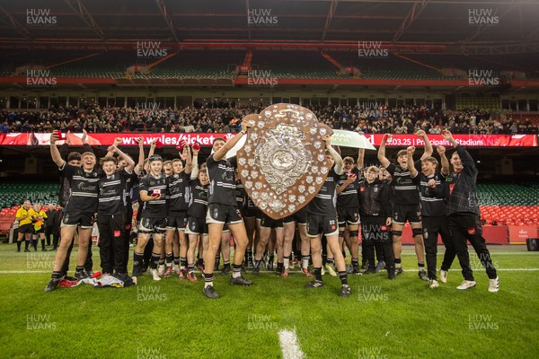 101224 - Pontypridd Schools v Cardiff Central Schools - Dewar Shield - Pontypridd lift the Dewar Shield