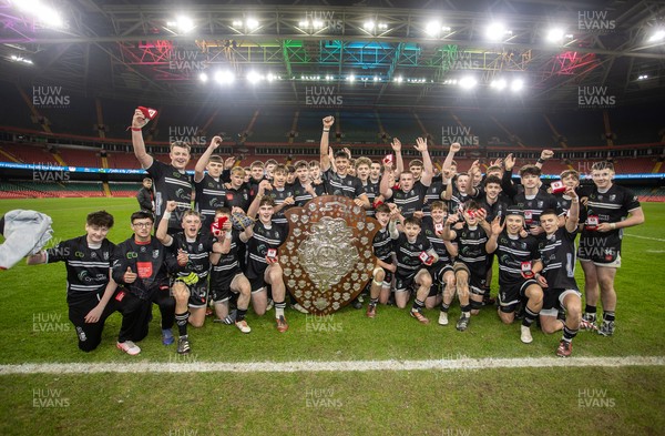 101224 - Pontypridd Schools v Cardiff Central Schools - Dewar Shield - Pontypridd lift the Dewar Shield