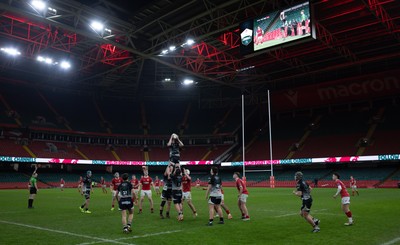 111225 - Pontypridd U16 Schools v Llanelli U16 Schools, Dewar Shield Final - A general view of the Principality Stadium during the match