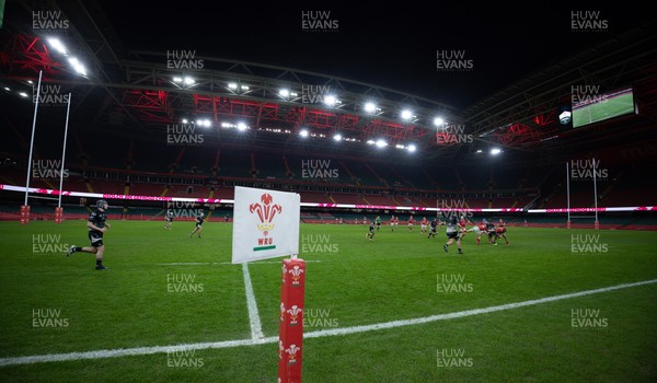 111225 - Pontypridd U16 Schools v Llanelli U16 Schools, Dewar Shield Final - A general view of the Principality Stadium during the match