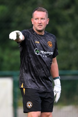 010725 - Pontypridd United v Newport County - Preseason Friendly - Newport County Goalkeeper Coach, Lee Kendall