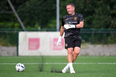 010725 - Pontypridd United v Newport County - Preseason Friendly - Newport County Goalkeeper Coach, Lee Kendall