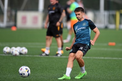 010725 - Pontypridd United v Newport County - Preseason Friendly - Oliver Greaves of Newport County