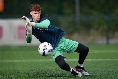 010725 - Pontypridd United v Newport County - Preseason Friendly - Jacob Carney of Newport County
