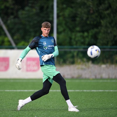 010725 - Pontypridd United v Newport County - Preseason Friendly - Jordan Wright of Newport County