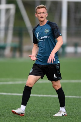010725 - Pontypridd United v Newport County - Preseason Friendly - Matt Smith of Newport County