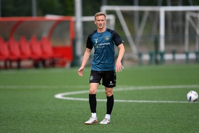 010725 - Pontypridd United v Newport County - Preseason Friendly - Matt Smith of Newport County