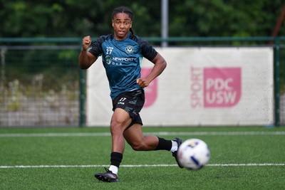 010725 - Pontypridd United v Newport County - Preseason Friendly - Moses-Alexander Walker of Newport County