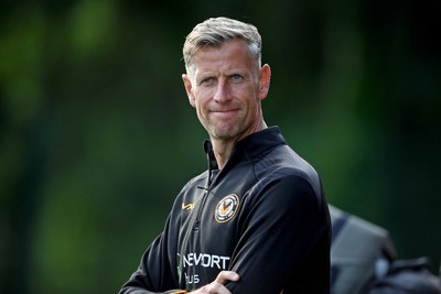 010725 - Pontypridd United v Newport County - Preseason Friendly - Newport County Manager, David Hughes