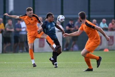 010725 - Pontypridd United v Newport County - Preseason Friendly - Moses-Alexander Walker of Newport County