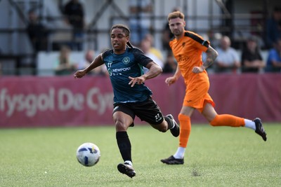 010725 - Pontypridd United v Newport County - Preseason Friendly - Moses-Alexander Walker of Newport County