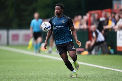 010725 - Pontypridd United v Newport County - Preseason Friendly - Bobby Kamwa of Newport County