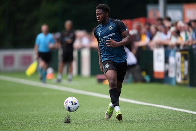 010725 - Pontypridd United v Newport County - Preseason Friendly - Bobby Kamwa of Newport County