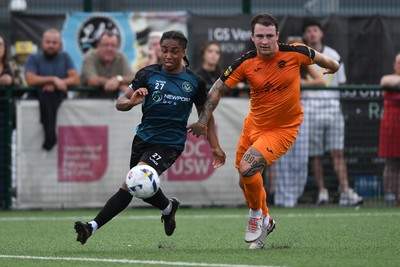 010725 - Pontypridd United v Newport County - Preseason Friendly - Moses-Alexander Walker of Newport County