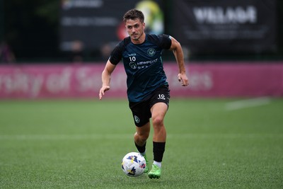 010725 - Pontypridd United v Newport County - Preseason Friendly - Oliver Greaves of Newport County