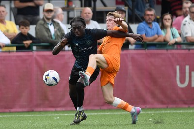 010725 - Pontypridd United v Newport County - Preseason Friendly - Michael Reindorf of Newport County