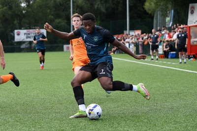 010725 - Pontypridd United v Newport County - Preseason Friendly - Bobby Kamwa of Newport County