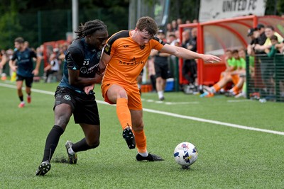 010725 - Pontypridd United v Newport County - Preseason Friendly - Michael Reindorf of Newport County