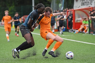 010725 - Pontypridd United v Newport County - Preseason Friendly - Michael Reindorf of Newport County
