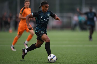 010725 - Pontypridd United v Newport County - Preseason Friendly - Moses-Alexander Walker of Newport County