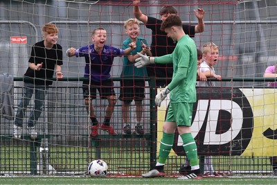 010725 - Pontypridd United v Newport County - Preseason Friendly - Jacob Carney of Newport County scores an own goal to equalise the game
