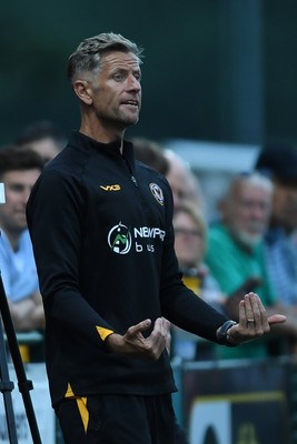 010725 - Pontypridd United v Newport County - Preseason Friendly - Newport County Manager, David Hughes