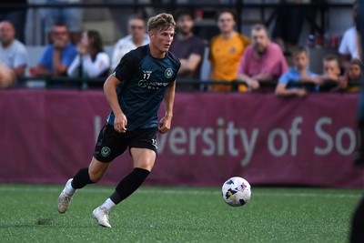 010725 - Pontypridd United v Newport County - Preseason Friendly - Tom Davies of Newport County