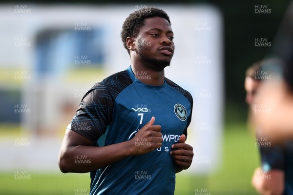 010725 - Pontypridd United v Newport County - Preseason Friendly - Bobby Kamwa of Newport County