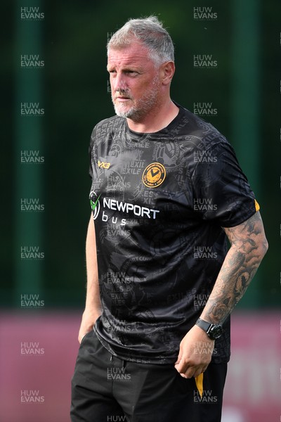 010725 - Pontypridd United v Newport County - Preseason Friendly - Newport County Assistant Manager, Wayne Hatswell