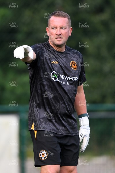 010725 - Pontypridd United v Newport County - Preseason Friendly - Newport County Goalkeeper Coach, Lee Kendall