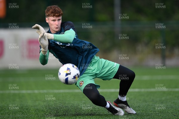 010725 - Pontypridd United v Newport County - Preseason Friendly - Jacob Carney of Newport County
