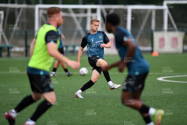 010725 - Pontypridd United v Newport County - Preseason Friendly - Matt Smith of Newport County