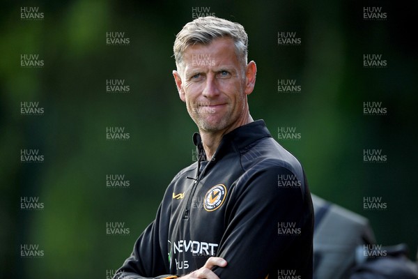 010725 - Pontypridd United v Newport County - Preseason Friendly - Newport County Manager, David Hughes