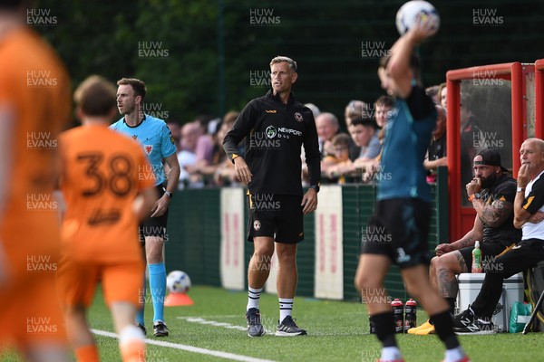 010725 - Pontypridd United v Newport County - Preseason Friendly - Newport County Manager, David Hughes