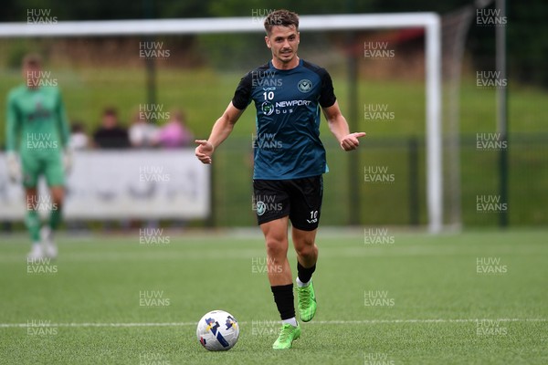 010725 - Pontypridd United v Newport County - Preseason Friendly - Oliver Greaves of Newport County