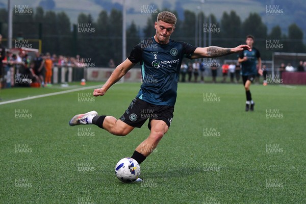 010725 - Pontypridd United v Newport County - Preseason Friendly - Cameron Evans of Newport County